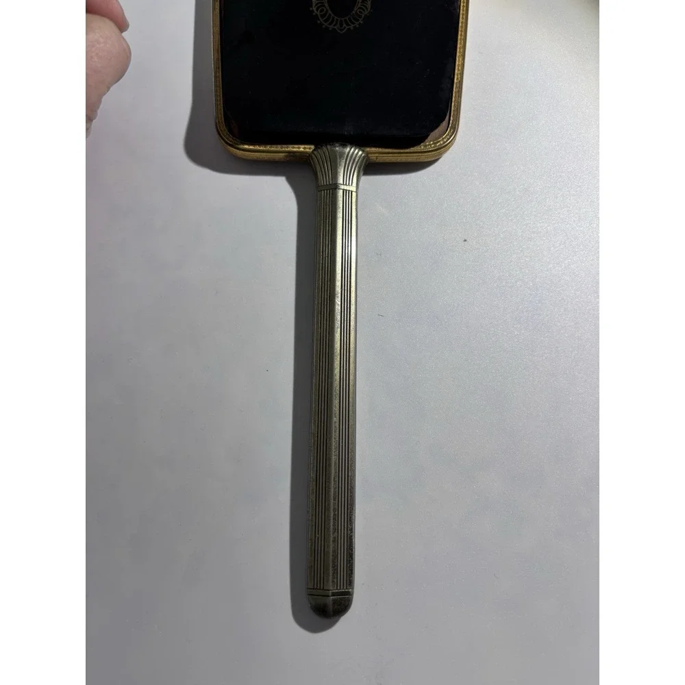 Vintage‎ Art Deco Hand Mirror Likely From The Early 20Th Century Vintage Brass